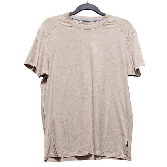 Kenneth Cole Beige Organic Cotton Blend Mens T-Shirt Medium - Picture 1 of 9